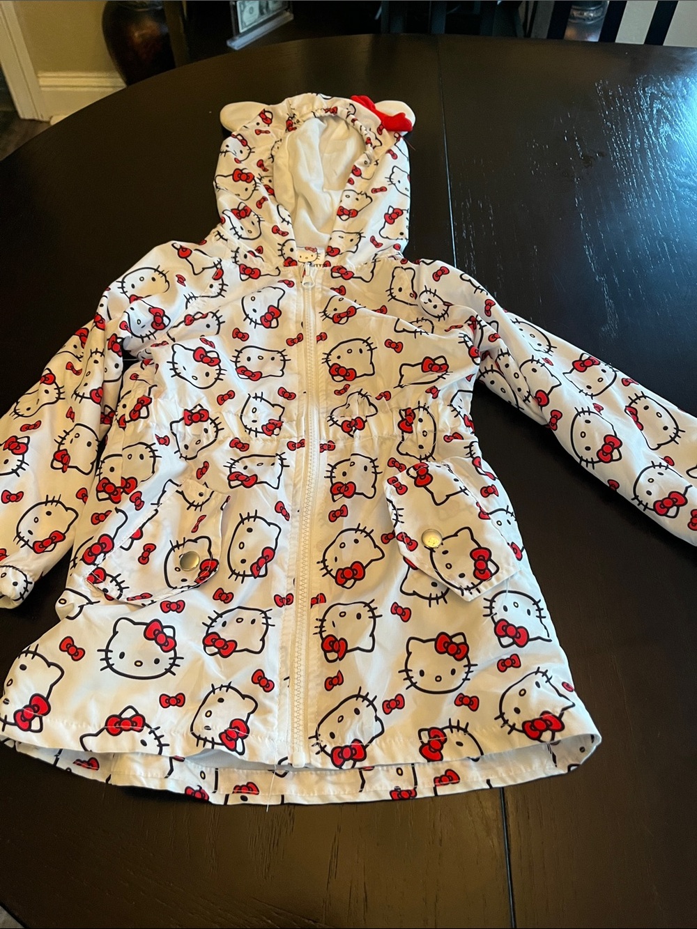 Hello Kitty White Jacket with Red Accents